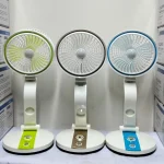 LR 2018 Rechargeable folding Fan with LED Lamp - Image 3